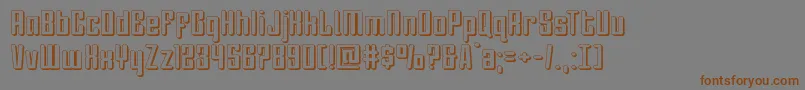 Darklighter3D Font – Brown Fonts on Gray Background