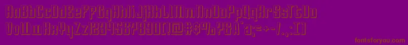 Darklighter3D Font – Brown Fonts on Purple Background