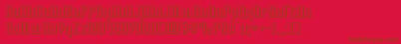 Darklighter3D Font – Brown Fonts on Red Background