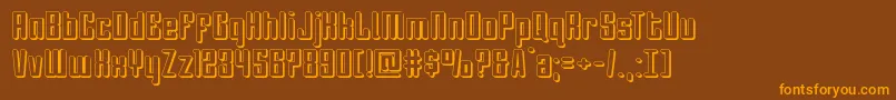 Darklighter3D Font – Orange Fonts on Brown Background