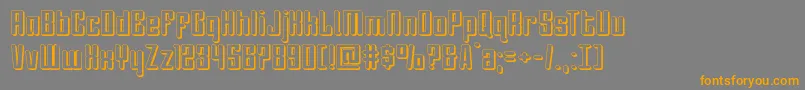 Darklighter3D Font – Orange Fonts on Gray Background