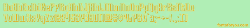 Darklighter3D Font – Orange Fonts on Green Background