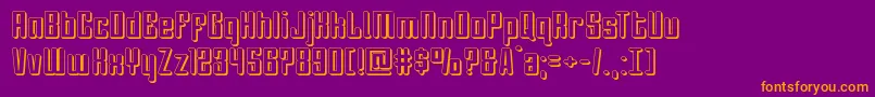 Darklighter3D Font – Orange Fonts on Purple Background