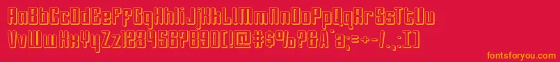 Darklighter3D Font – Orange Fonts on Red Background