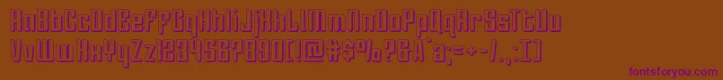 Darklighter3D Font – Purple Fonts on Brown Background