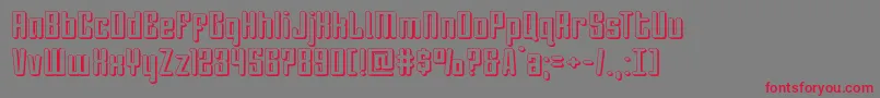 Darklighter3D Font – Red Fonts on Gray Background