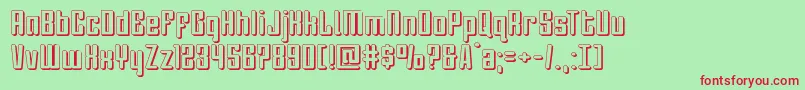 Darklighter3D Font – Red Fonts on Green Background