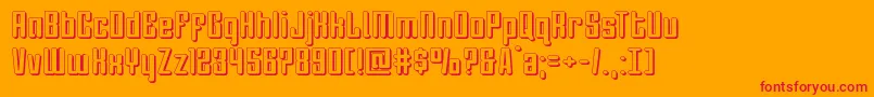 Darklighter3D Font – Red Fonts on Orange Background