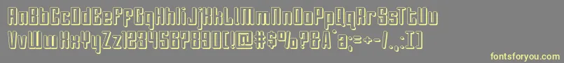Darklighter3D Font – Yellow Fonts on Gray Background