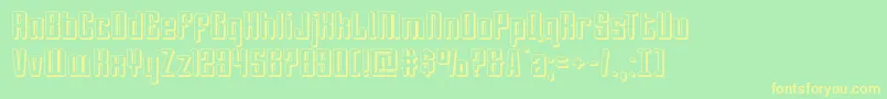 Darklighter3D Font – Yellow Fonts on Green Background