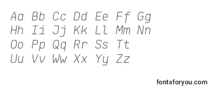 KlartextMonoLightItalic-fontti