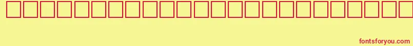 AlawiKhaГЇbar-Schriftart – Rote Schriften auf gelbem Hintergrund