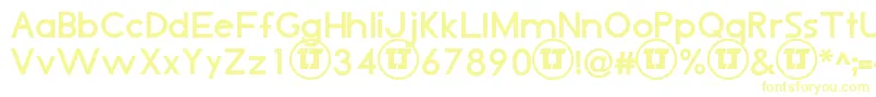 LjDesignStudiosIsBold-fontti – keltaiset fontit