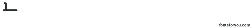 D3roadsterisml Font – Fonts for Digit 1