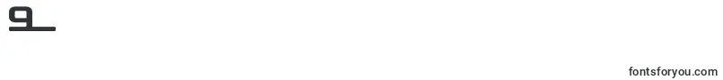 D3roadsterisml Font – Fonts for Digit 9