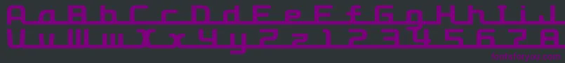 D3roadsterisml-Schriftart – Violette Schriften auf schwarzem Hintergrund