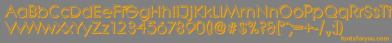 LiterashadowRegular Font – Orange Fonts on Gray Background