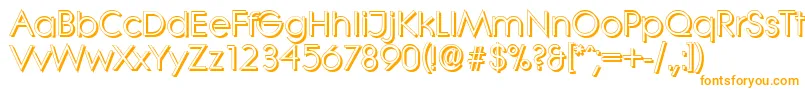 Шрифт LiterashadowRegular – оранжевые шрифты