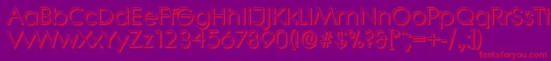 Шрифт LiterashadowRegular – красные шрифты на фиолетовом фоне