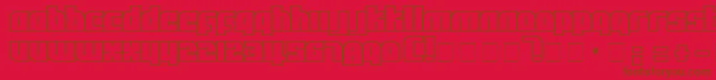 AlphaFlight Font – Brown Fonts on Red Background