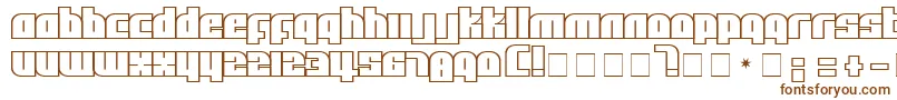 Шрифт AlphaFlight – коричневые шрифты на белом фоне