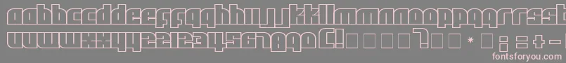 AlphaFlight Font – Pink Fonts on Gray Background