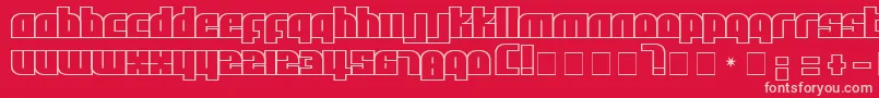 AlphaFlight Font – Pink Fonts on Red Background