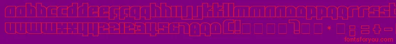 AlphaFlight Font – Red Fonts on Purple Background