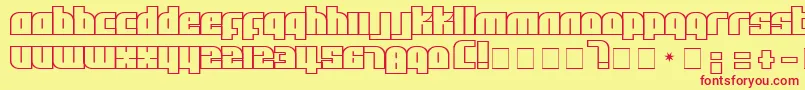 AlphaFlight Font – Red Fonts on Yellow Background