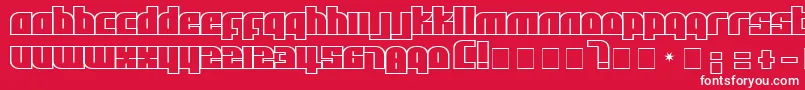 AlphaFlight Font – White Fonts on Red Background