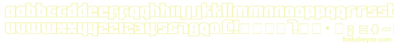 AlphaFlight-Schriftart – Gelbe Schriften