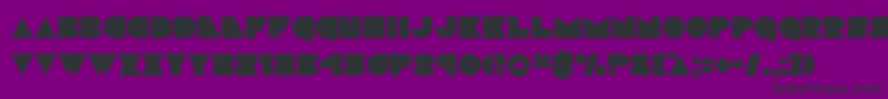 Discodeck Font – Black Fonts on Purple Background