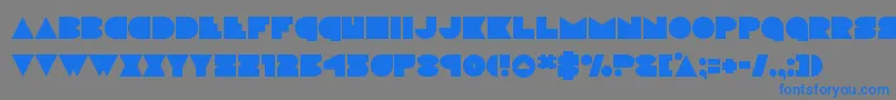 Discodeck Font – Blue Fonts on Gray Background