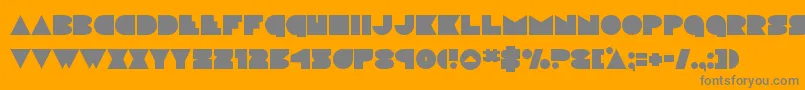 Discodeck Font – Gray Fonts on Orange Background