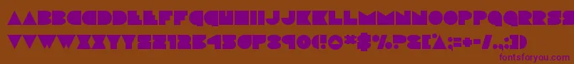 Discodeck Font – Purple Fonts on Brown Background