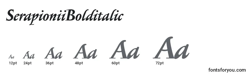 SerapioniiBolditalic Font Sizes