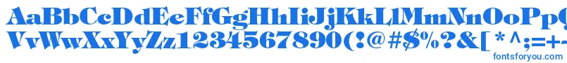 Шрифт TiffanystdHeavy – синие шрифты на белом фоне
