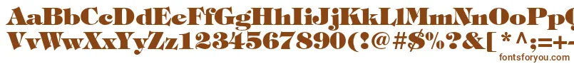 TiffanystdHeavy Font – Brown Fonts on White Background