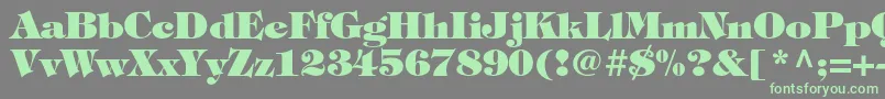Шрифт TiffanystdHeavy – зелёные шрифты на сером фоне
