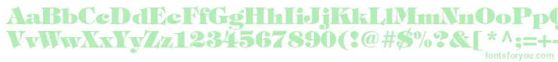 Шрифт TiffanystdHeavy – зелёные шрифты на белом фоне