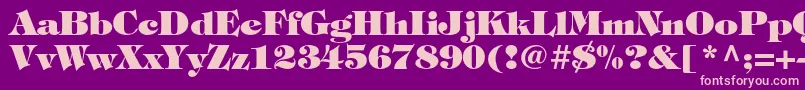 Шрифт TiffanystdHeavy – розовые шрифты на фиолетовом фоне