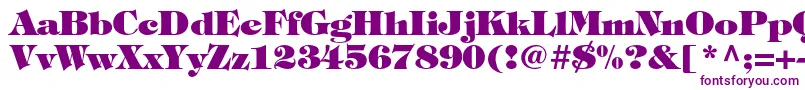 TiffanystdHeavy-Schriftart – Violette Schriften auf weißem Hintergrund