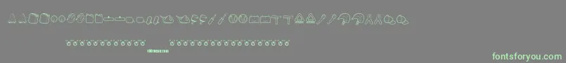 ToyKars Font – Green Fonts on Gray Background