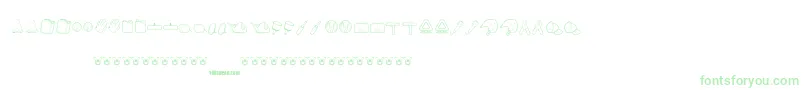 ToyKars Font – Green Fonts on White Background