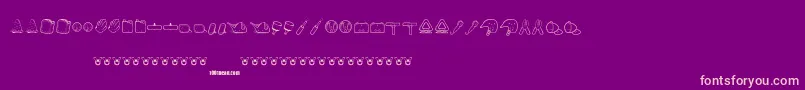 ToyKars Font – Pink Fonts on Purple Background