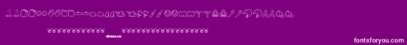 ToyKars Font – White Fonts on Purple Background