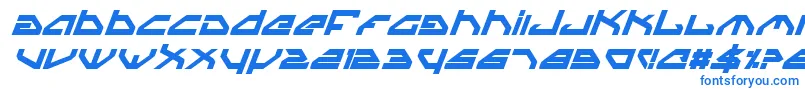 SpylordBoldItalic Font – Blue Fonts on White Background