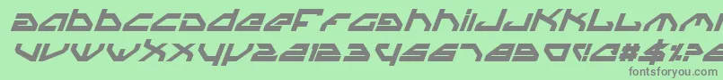 SpylordBoldItalic Font – Gray Fonts on Green Background