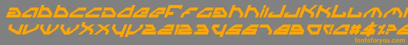 SpylordBoldItalic Font – Orange Fonts on Gray Background