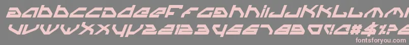 SpylordBoldItalic Font – Pink Fonts on Gray Background